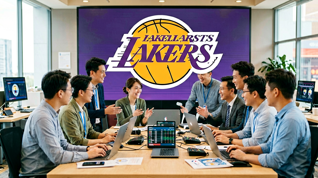 洛杉矶湖人队队徽，NBA传统强队标志